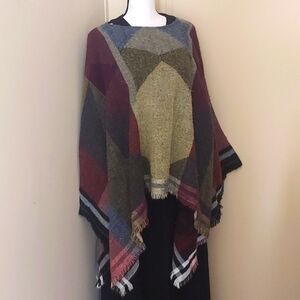 Taylor & Sage Multicolor Poncho